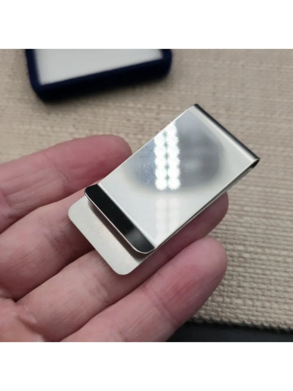 Morrissey Engraved Monogram Letter M Metal Money Clip with Presentation Box B132